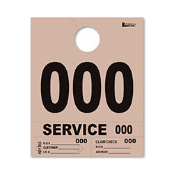 4 Part Heavy Brite Dispatch Numbers - Tan - 000-999