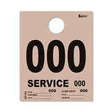 4 Part Heavy Brite Dispatch Numbers - Tan - 000-999