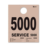 4 Part Heavy Brite Dispatch Numbers - Tan - 5000-5999