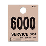 4 Part Heavy Brite Dispatch Numbers - Tan - 6000-6999