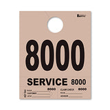 4 Part Heavy Brite Dispatch Numbers - Tan - 8000-8999