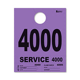 4 Part Heavy Brite Dispatch Numbers - Purple - 4000-4999