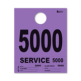 4 Part Heavy Brite Dispatch Numbers - Purple - 5000-5999