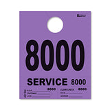 4 Part Heavy Brite Dispatch Numbers - Purple - 8000-8999