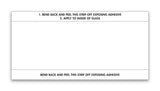 Stock Number Mini Sign - White
