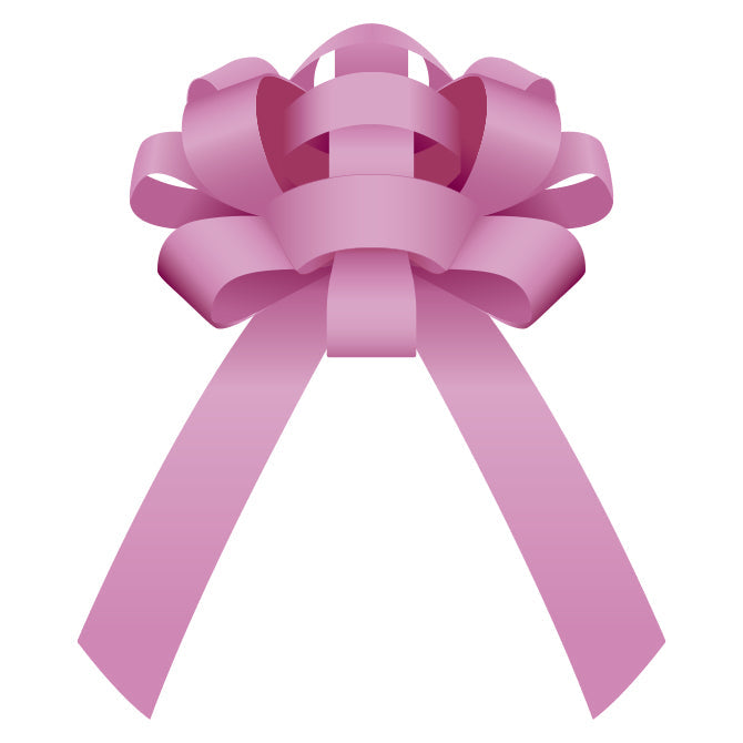 30" Shiny Vinyl Car Bow Pink w/magnet