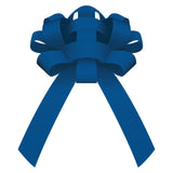 30" Shiny Vinyl Car Bow Blue w/magnet