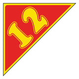 Angle Year Sticker Yellow Red 12
