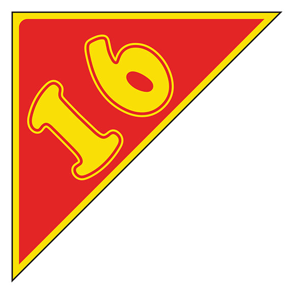 Angle Year Sticker Yellow Red 16