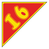 Angle Year Sticker Yellow Red 16