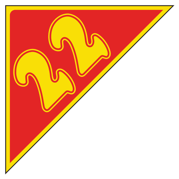 Angle Year Sticker Yellow Red 22