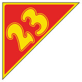 Angle Year Sticker Yellow Red 23