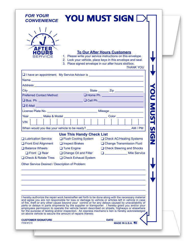 After Hours Envelopes, 6" x 9" - 500/Case