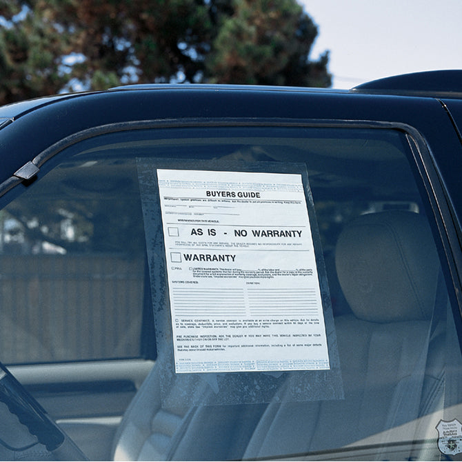 Buyers Guide Holder - Static Cling