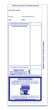 Addendum Sticker Blue 4.25" x 11" - Peel and Seal Pre-Printed
