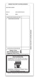 Addendum Black 4.25" x 11" - Peel and Seal Pre-Printed