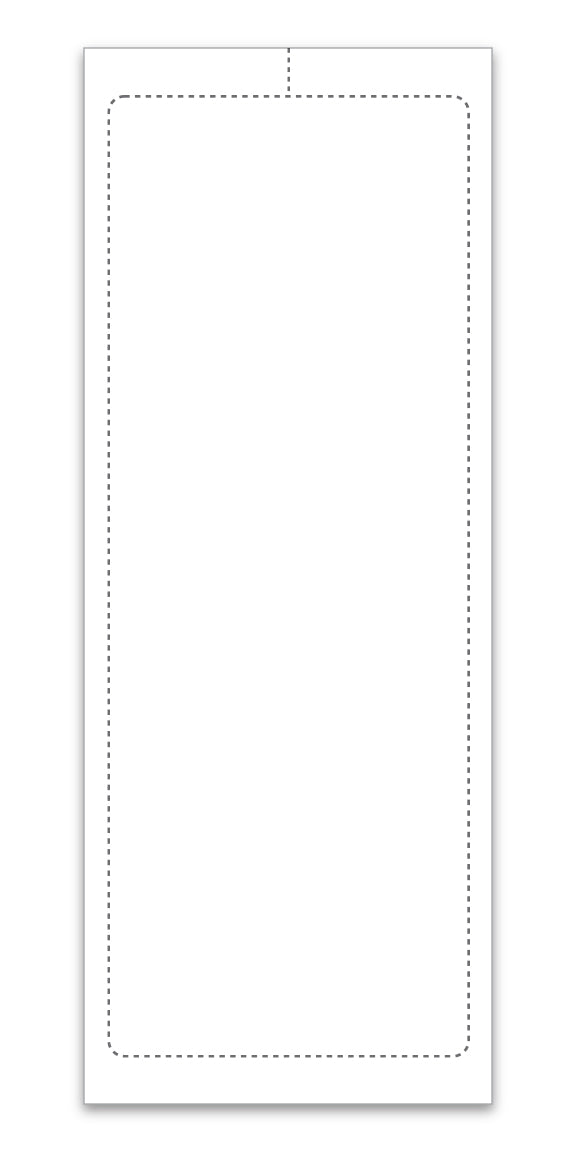 Addendum Sticker 4.25" x 11" - Peel and Seal Blank