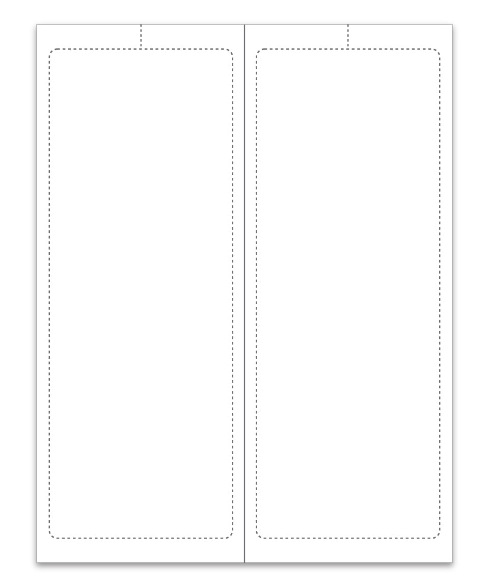 Addendum Sticker - 8 1/2" x 11" - 2 Up
