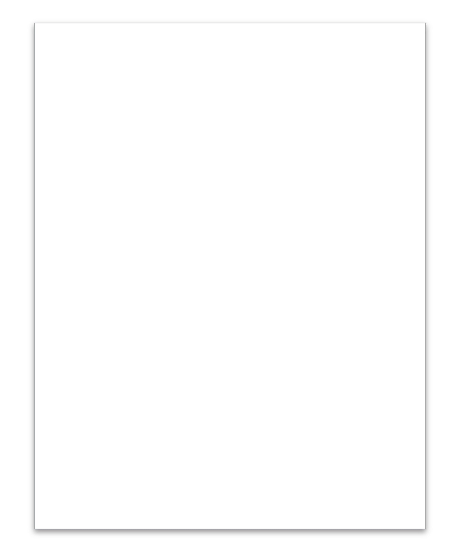 8.5" x 11" Blank Exterior Laser Window Sticker - Pack of 100