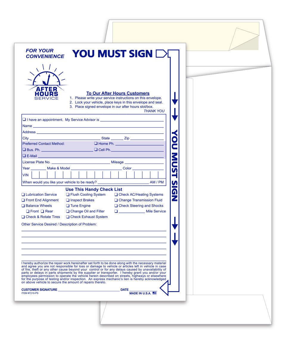 After Hours Envelopes, 6" x 9" - 100/Pack