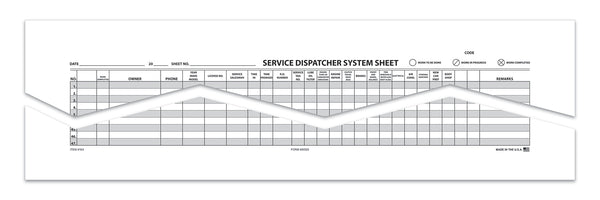 Route Sheet - Form SDSS - Service Dispatcher System Sheet ...