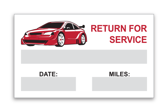 Red Return Sticker Reminder Label Sheet Labels - Red/Return For Service – Autostoresupply.com