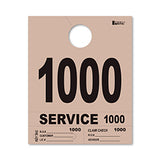 4 Part Heavy Brite Dispatch Numbers - Tan - 1000-1999