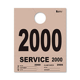 4 Part Heavy Brite Dispatch Numbers - Tan - 2000-2999
