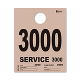 4 Part Heavy Brite Dispatch Numbers - Tan - 3000-3999