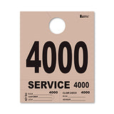 4 Part Heavy Brite Dispatch Numbers - Tan - 4000-4999