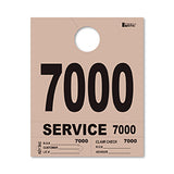 4 Part Heavy Brite Dispatch Numbers - Tan - 7000-7999