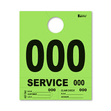 4 Part Heavy Brite Dispatch Numbers - Lime Green - 000-999