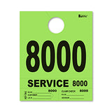 4 Part Heavy Brite Dispatch Numbers - Lime Green - 8000-8999