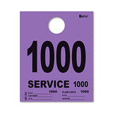 4 Part Heavy Brite Dispatch Numbers - Purple - 1000-1999