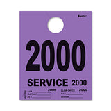 4 Part Heavy Brite Dispatch Numbers - Purple - 2000-2999