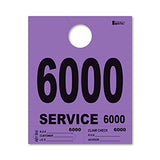 4 Part Heavy Brite Dispatch Numbers - Purple - 6000-6999