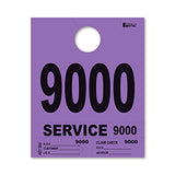 4 Part Heavy Brite Dispatch Numbers - Purple - 9000-9999
