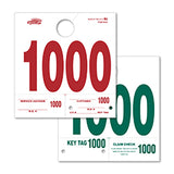 Heavy Stock Side Padded Service Dispatch Number - 1000-1999