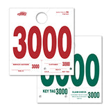 Heavy Stock Side Padded Service Dispatch Number - 3000-3999