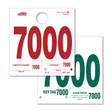 Heavy Stock Side Padded Service Dispatch Number - 7000-7999