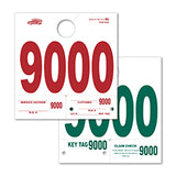 Heavy Stock Side Padded Service Dispatch Number - 9000-9999