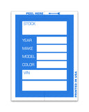 Kleer-Bak Stock Sticker - Blue