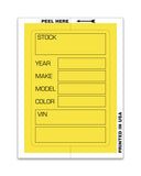 Kleer-Bak Stock Sticker - Yellow