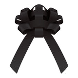 30" Shiny Vinyl Car Bow Black w/magnet