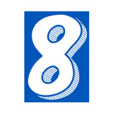 Window Sticker White Blue 8