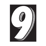Window Sticker White Black 9