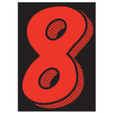 Window Sticker Red Black 8