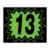 Large Blast Year Sticker - 9" x 11" - Black and Green - 2013