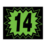 Large Blast Year Sticker - 9" x 11" - Black and Green - 2014