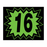 Large Blast Year Sticker - 9" x 11" - Black and Green - 2016